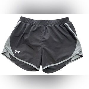 Under Armour Women's Black and Gray Athletic Shorts